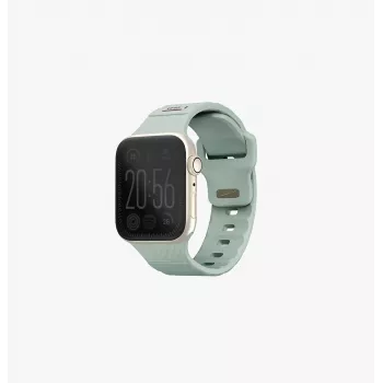 UNIQ Stride correa de goma FKM para Apple Watch Series 1/2/3/4/5/6/7/8/9/SE/SE2/SE3 38/40/41mm Iceplant Green