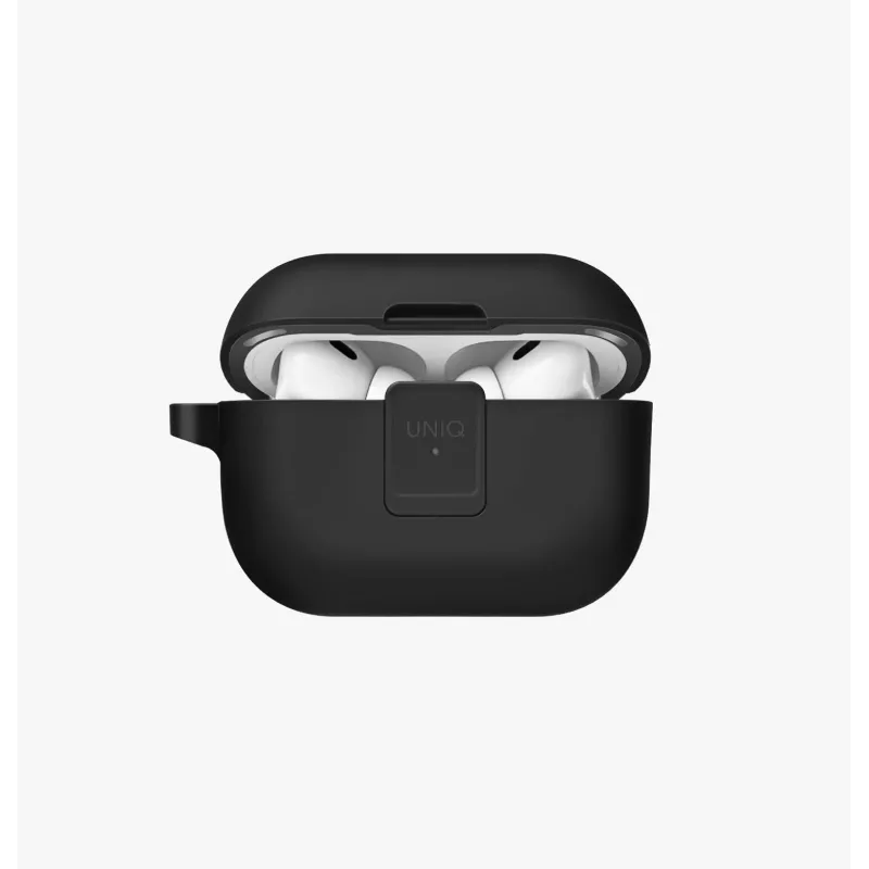 UNIQ Clyde Lock funda para AirPods Pro 2 (2022/2023) - Charcoal/Dark Grey
