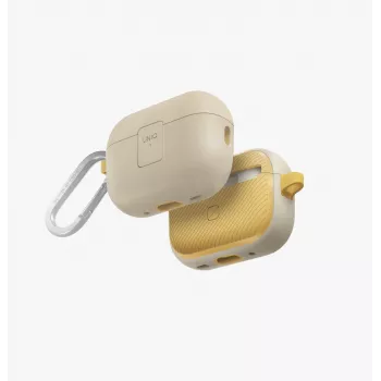 UNIQ Clyde Lock funda para AirPods Pro 2 (2022/2023) - Ivory/Canary Yellow