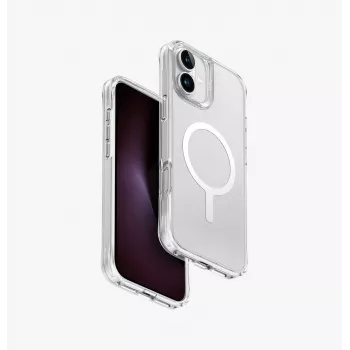 UNIQ LifePro Xtreme funda para iPhone 16 Plus 6,7 pulgadas con carga MagClick Frost Clear