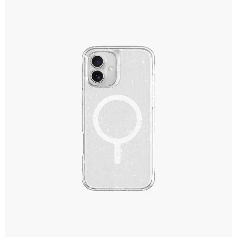 UNIQ LifePro Xtreme funda con carga MagClick para iPhone 16 Plus 6,7 pulgadas transparente Tinsel Lucent
