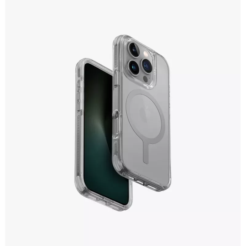 UNIQ Combat funda para iPhone 16 Pro 6,3 pulgadas con carga MagClick Taupe Gold