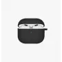 UNIQ Nexo funda para AirPods 4 con ganchos para las orejas, silicona, negro