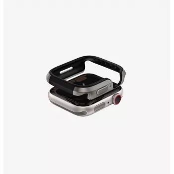 UNIQ Valencia funda bumper para Apple Watch Series 46mm, Titanium Silver