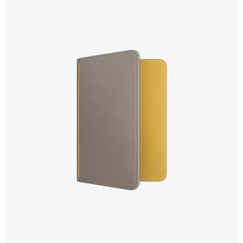 UNIQ Belmont tarjetero para pasaporte con RFID, gris/amarillo