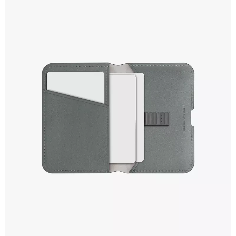 UNIQ Lyden DS cartera magnética con RFID y soporte para teléfono - gris