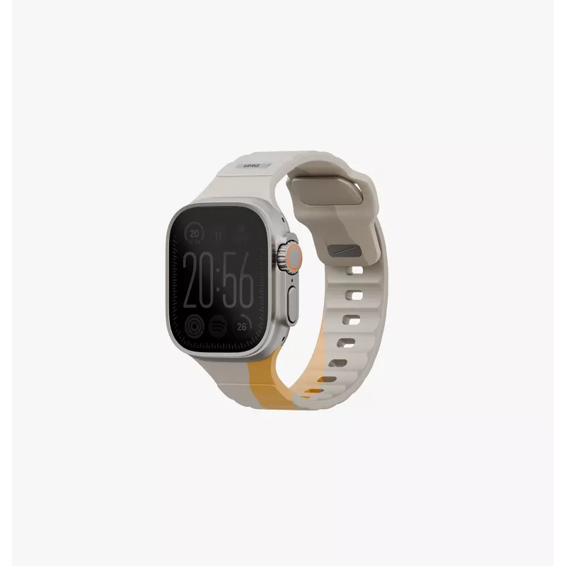 UNIQ Stride De correa de goma para Apple Watch 49/46/45/44mm, Charcoal