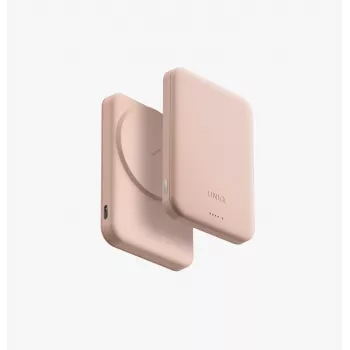 UNIQ Lyden Lexa batería externa magnética 5000mAh PD USB-C MagSafe, rosa