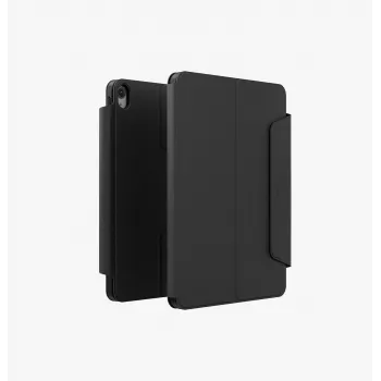UNIQ Rovus Snapmount funda magnética desmontable con rotación 360 para iPad 11 A16 (2025) / iPad 10.9 10.ª gen (2022), negro