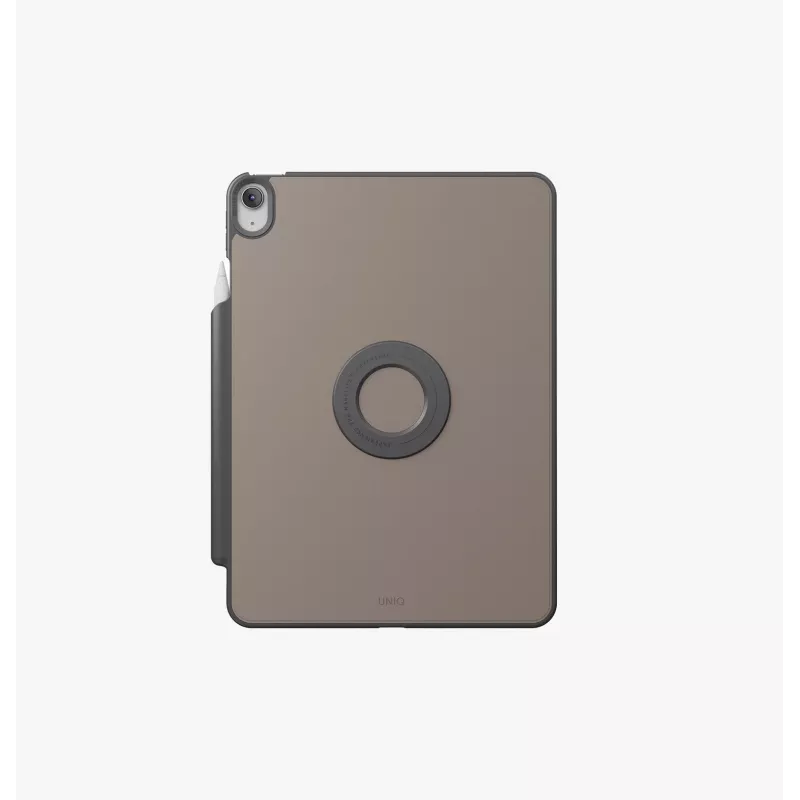 UNIQ Rovus Snapmount funda magnética desmontable con rotación 360 para iPad 11 A16 (2025) / iPad 10.9 10.ª gen (2022), negro