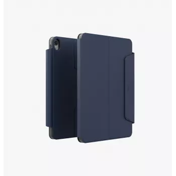 UNIQ Rovus Snapmount funda magnética desmontable con rotación 360 para iPad 11 A16 (2025) / iPad 10.9 10.ª gen (2022), Navy Blue