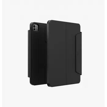 UNIQ Rovus Snapmount funda magnética desmontable con rotación 360 para iPad Pro 13 M4 2024 / M5 2025, negro