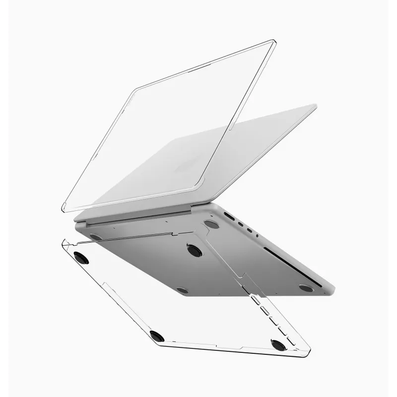 UNIQ Vero Funda rígida para MacBook Pro 14 pulgadas (M1 2021, M2 2023, M3 2023, M4 2024, M5 2025/2026) - Transparente