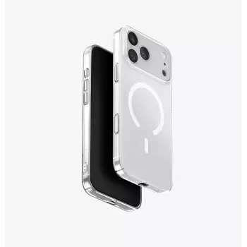 UNIQ Airsuit Funda para iPhone 17 Pro Max con carga Magclick, Transparente