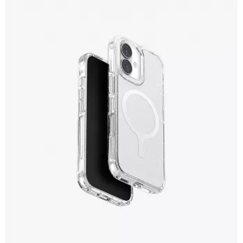 UNIQ LifePro Xtreme MagClick funda de carga para iPhone 17, transparente con purpurina