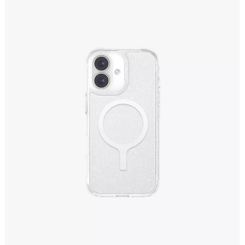 UNIQ LifePro Xtreme MagClick funda de carga para iPhone 17, transparente con purpurina