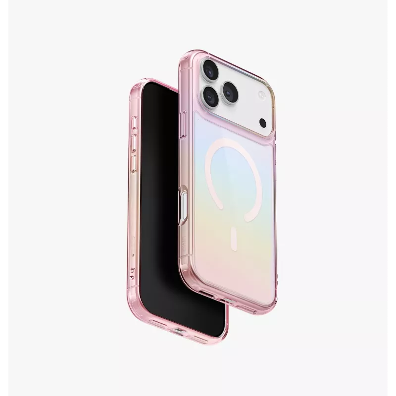 UNIQ Iridescia Case para Apple iPhone 17 Pro Max Magclick Charging Midnight Quartz