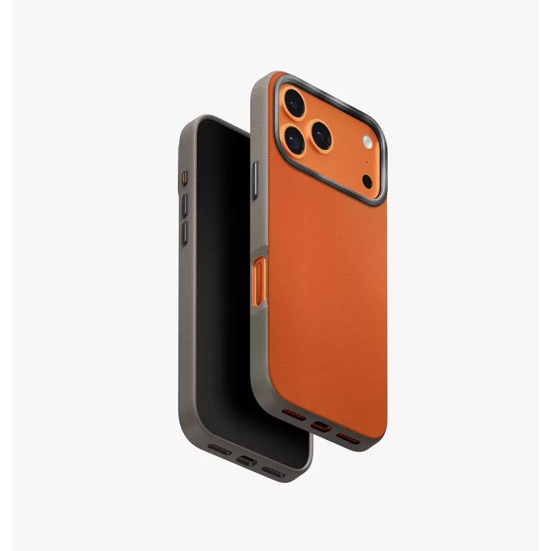 UNIQ Lyden DS Case para iPhone 17 Pro MagClick Charging Amarillo-Gris