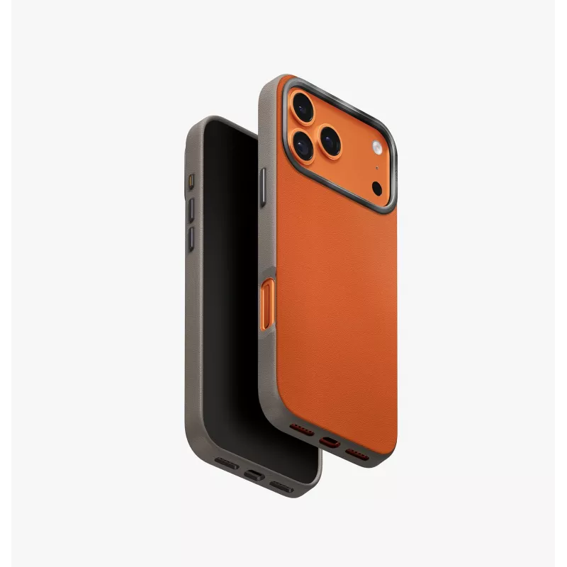 UNIQ Lyden DS Case para iPhone 17 Pro Max MagClick Charging Amarillo/Gris