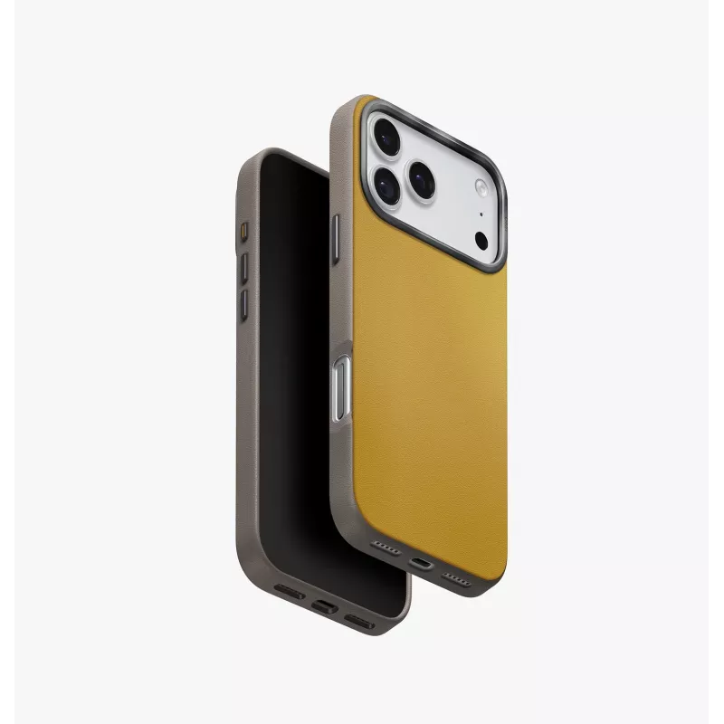 UNIQ Lyden DS Case para iPhone 17 Pro Max MagClick Charging Naranja/Gris