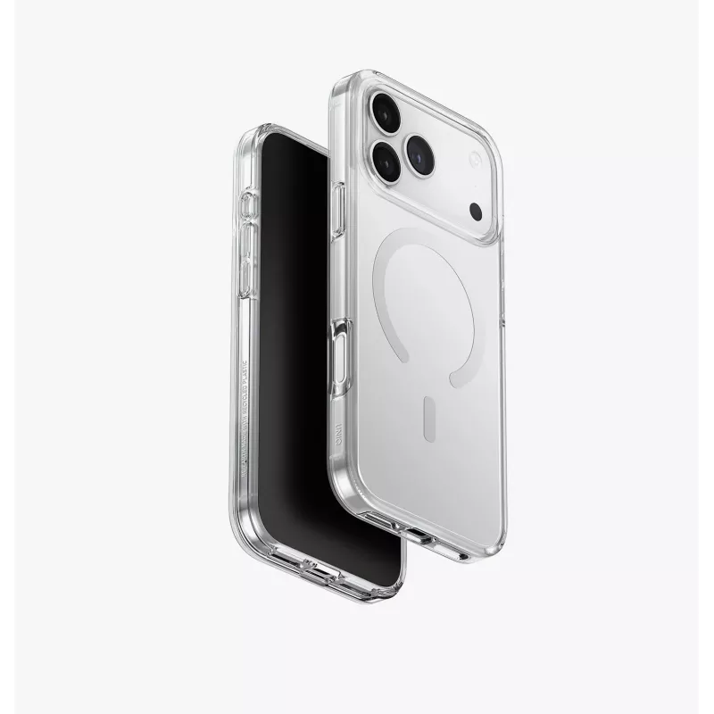 UNIQ Clario Funda para iPhone 17 Pro Max, carga MagClick, negra