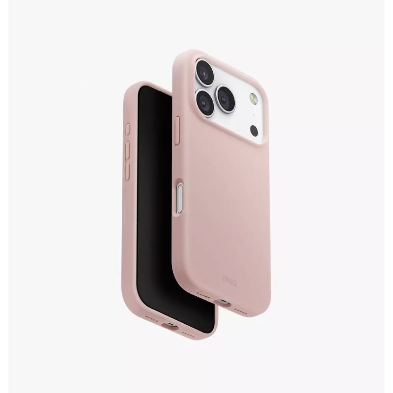 UNIQ Lino Case para iPhone 17 Pro MagClick Charging Gris claro