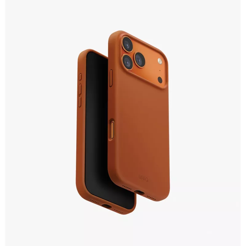 UNIQ Lino Funda para iPhone 17 Pro Max, carga MagClick, gris