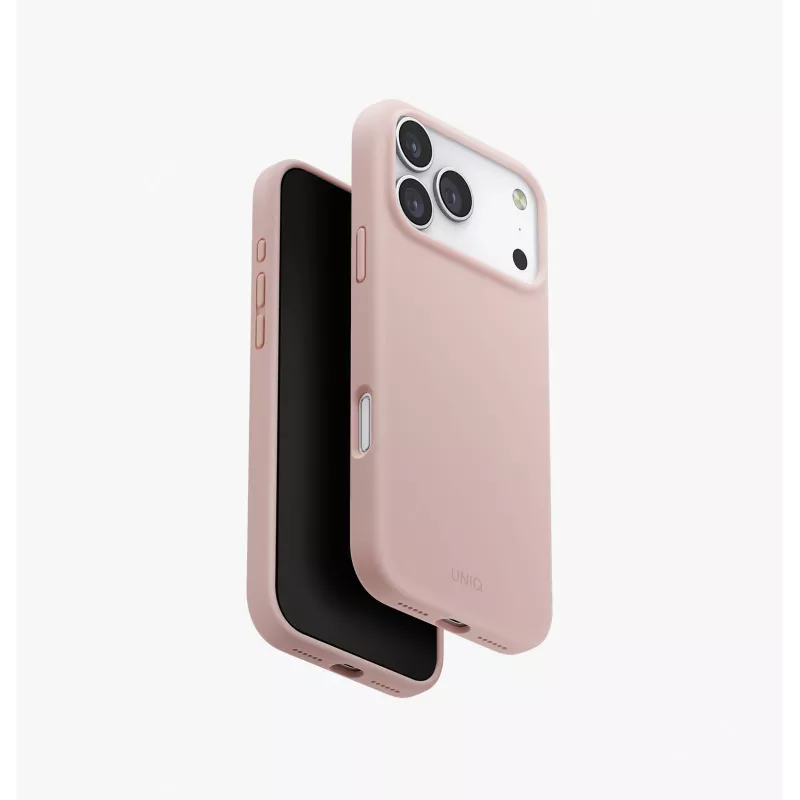 UNIQ Lino Funda para iPhone 17 Pro Max, carga MagClick, gris