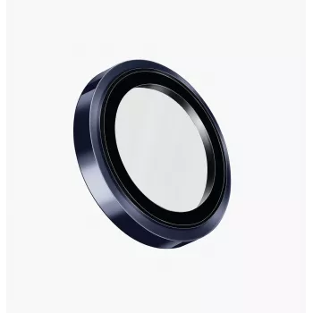 UNIQ Optix Prime protector de lente de cámara para iPhone 17 Pro / 17 Pro Max / 15 Pro / 15 Pro Max con aplicador, azul marino