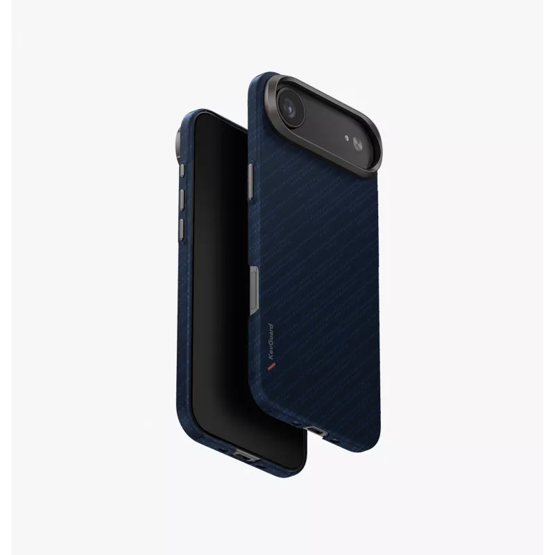 UNIQ Keva Edge funda para iPhone 14 Pro Max con carga AirMagclick, negro