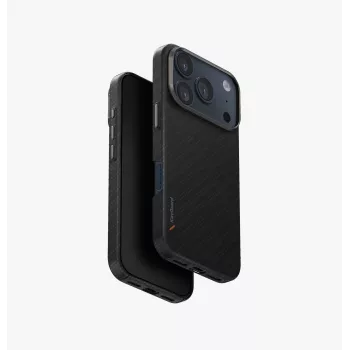 UNIQ Keva Edge funda para iPhone 17 Pro con carga MagClick, naranja
