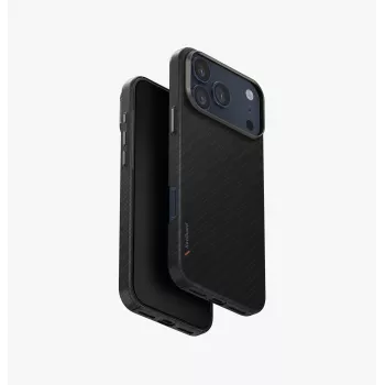 UNIQ Keva EDGE funda para iPhone 17 Pro Max con carga MagClick, negro