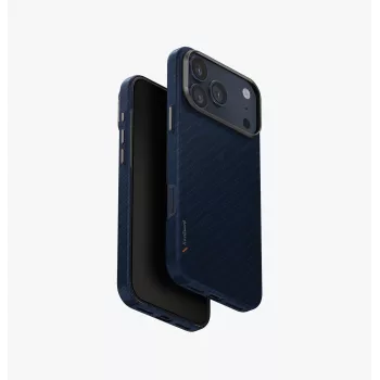 UNIQ Keva EDGE funda para iPhone 17 Pro Max con carga MagClick, negro