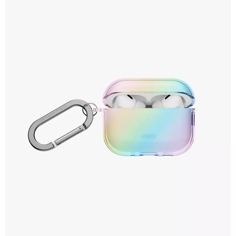 UNIQ Iridescia Hang Funda para AirPods Pro 3, Holo Quartz
