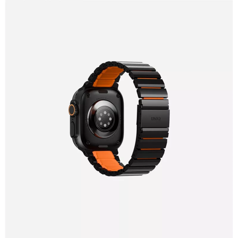 UNIQ Strova Flex Correa para Apple Watch 44/45/46/49mm Series 1/2/3/4/5/6/7/8/9/10/11/SE/SE2/SE3/Ultra/Ultra 2/Ultra 3 Silver-Lime