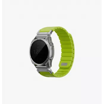 UNIQ Fluo Smart-Fit Correa de silicona para Garmin 22mm - Lime Green
