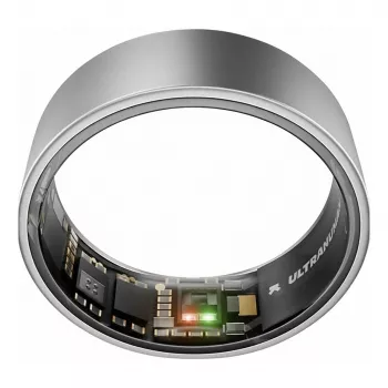 ULTRAHUMAN Ring Air - Anillo inteligente para hombre y mujer - Wearable de seguimiento del sueño y fitness - Frecuencia cardíaca - Anillo inteligente titanio puro talla 11