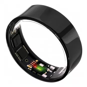 ULTRAHUMAN Ring Air – Smart Ring para hombre y mujer – Wearable de seguimiento del sueño y fitness – Frecuencia cardíaca – Smart Ring Aster Black Talla 13