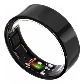 ULTRAHUMAN Ring Air – Smart Ring para hombre y mujer – Wearable de seguimiento del sueño y fitness – Frecuencia cardíaca – Smart Ring Aster Black Talla 11