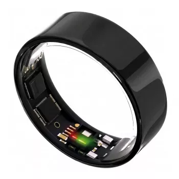 ULTRAHUMAN Ring Air – Smart Ring para hombre y mujer – Wearable de seguimiento del sueño y fitness – Frecuencia cardíaca – Smart Ring Aster Black Talla 10
