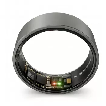 ULTRAHUMAN Ring Air – Anillo inteligente para hombre y mujer – Wearable de seguimiento del sueño y fitness – Frecuencia cardíaca – Anillo inteligente gris mate talla 8