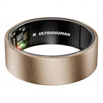 ULTRAHUMAN Ring Air - Anillo inteligente para hombre y mujer - Wearable de seguimiento del sueño y fitness - Frecuencia cardíaca - Anillo inteligente oro rosa talla 12