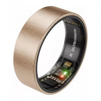 ULTRAHUMAN Ring Air – Anillo inteligente para hombre y mujer – Wearable de seguimiento del sueño y fitness – Frecuencia cardíaca – Anillo inteligente oro rosa talla 11