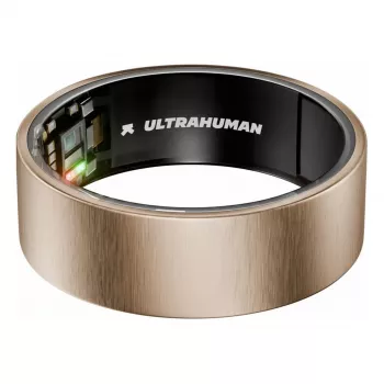 ULTRAHUMAN Ring Air - Anillo inteligente para hombre y mujer - Wearable de seguimiento del sueño y fitness - Frecuencia cardíaca - Anillo inteligente oro rosa talla 10