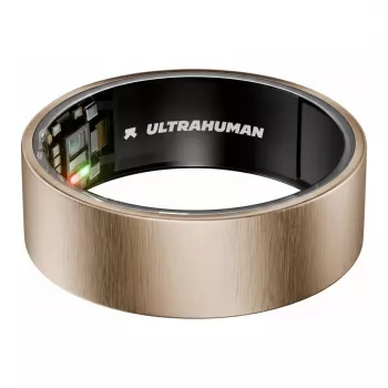 ULTRAHUMAN Ring Air - Anillo inteligente para hombre y mujer - Wearable de seguimiento del sueño y fitness - Frecuencia cardíaca - Anillo inteligente oro rosa talla 9