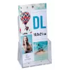 Exacompta 73058D soporte de documentos - poliestireno - transparente - DL - 65 x 115 x 182 mm