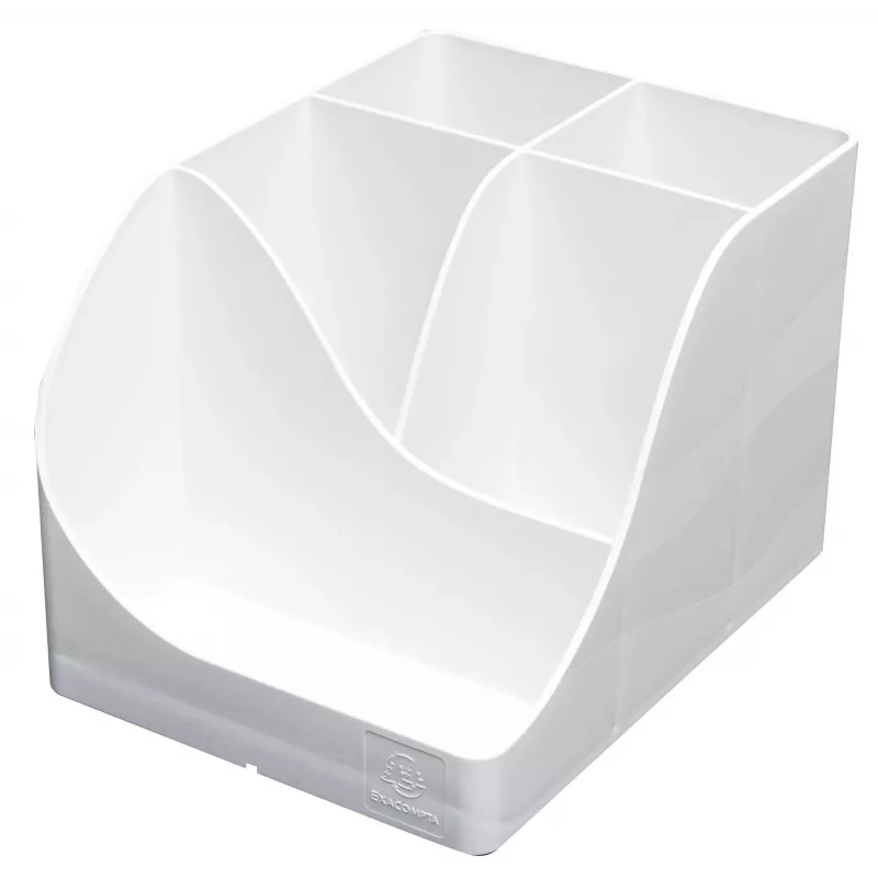 Exacompta Pen Wave AutentiK portalápices 5 compartimentos blanco