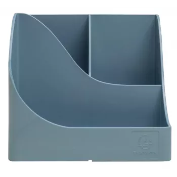 Exacompta Pen Wave AutentiK portalápices de 5 compartimentos azul grisáceo