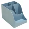 Exacompta Pen Wave AutentiK portalápices de 5 compartimentos azul grisáceo