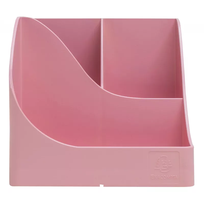 Exacompta portalápices Pen Wave AutentiK 5 compartimentos rosa caramelo